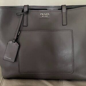 Prado Shopping Tote/City Cafe/Argilla/ Nero Tu
